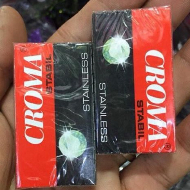 LƯỠI DAO CẠO RÂU CROMA HỘP 10 CÁI (HÀNG CHUẨN CÔNG TY) - VPP QUỐC HUY.