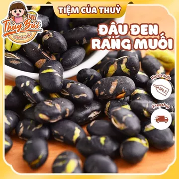 Đậu Đen Xanh Lòng Rang Muối Ăn Liền Organic, Hạt Đỗ Đen Rang Muối Ăn Kiêng Healthy
