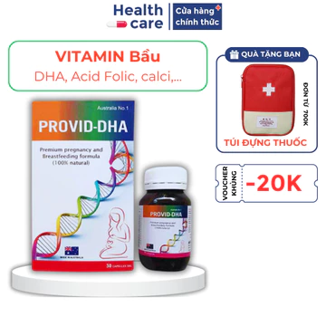 Vitamin bầu, DHA, Provid DHA - Vitamin tổng hợp bà bầu, DHA, sắt, calci, vitamin bà bầu, phụ nữ mang thai