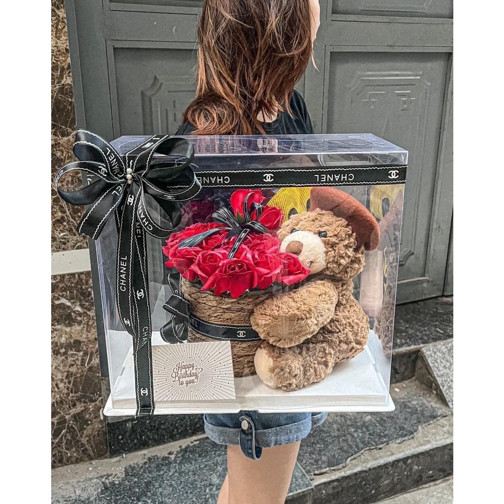 Gấu bông teddy sinh nhật Set quà sinh nhật gấu bông món quà tặng ý nghĩa cho người thân