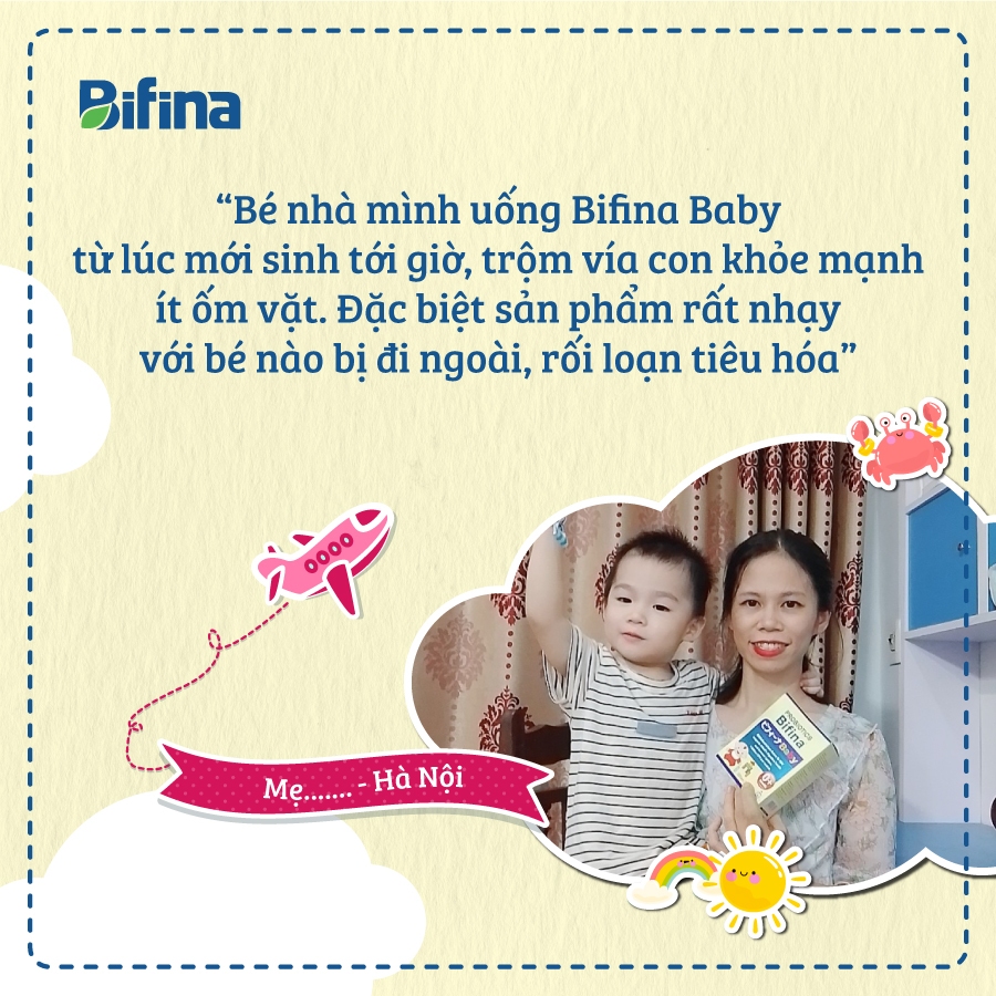 Ảnh Hỗ trợ ăn ngon, tăng đề kháng - Men vi sinh Bifina Baby Nhật Bản- Hộp 30 gói 4