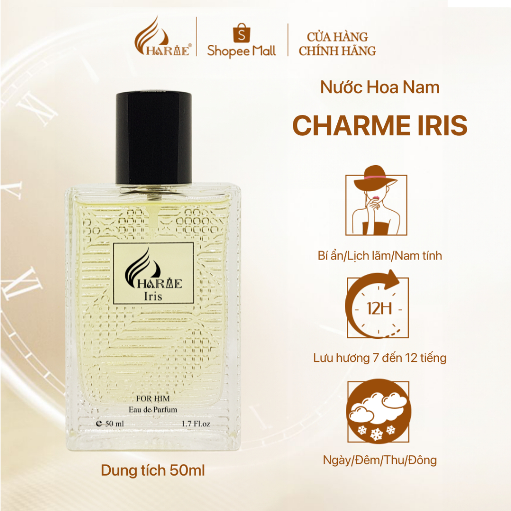 Ảnh Nước Hoa Nam CHARME IRIS 50ML NEW VER - RED DE CHARME 4