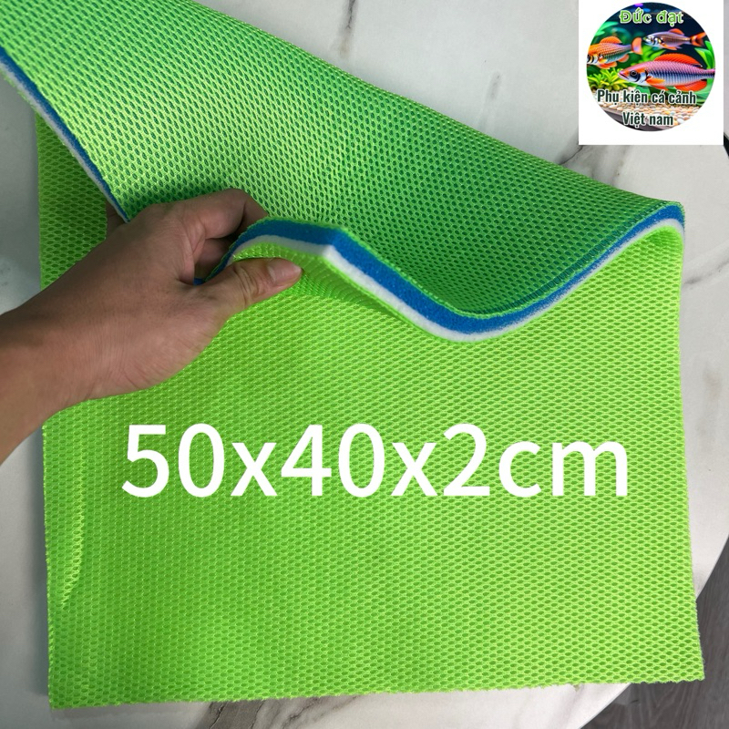 bông lọc 10d thế hệ mới nhất hiện nay  KT: 50x11x2cm-40x30x2cm-50x40x2cm 9