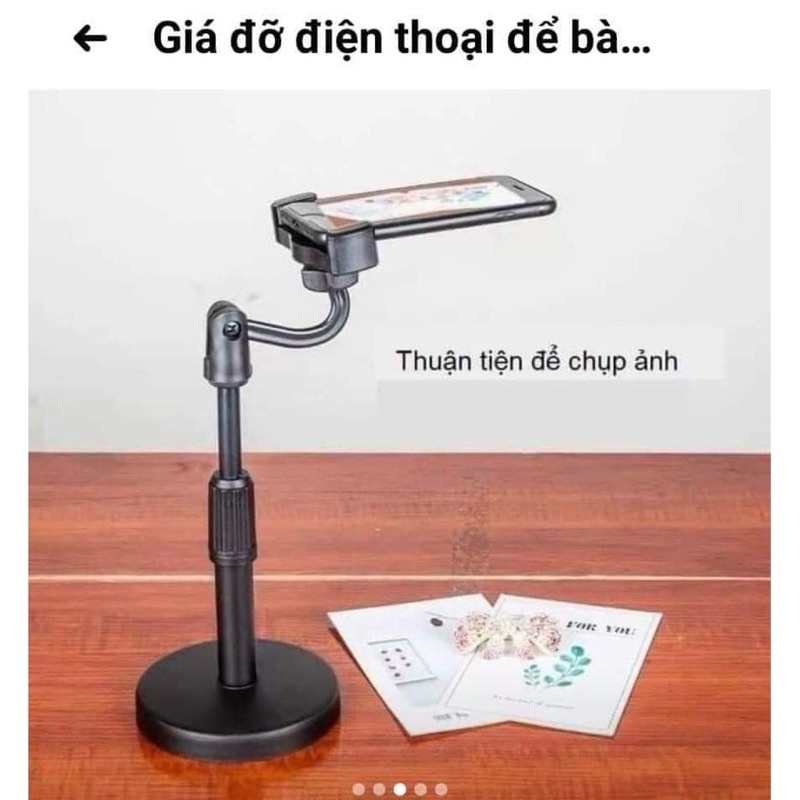 GIÁ ĐỠ ĐIỆN THOẠI LIVETREAM XOAY 360 ĐỘ, XEM VIDEO, ĐẾ NẶNG KHÔNG ĐỔ, KỆ ĐỠ ĐIỆN THOẠI HÀNG CHUẨN