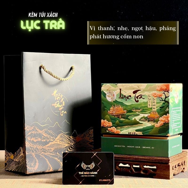 Hộp Trà Shan Tuyết Cổ Thụ Thượng Hạng HoÀng Đan Tea Cao Cấp Chè San Hà 