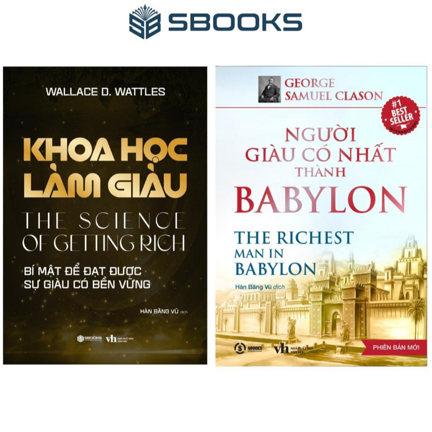 Sách Combo 2 Cuốn : Khoa Học Làm Giàu + Người Giàu Có Nhất Thành Babylon - Sbooks - chính hãng