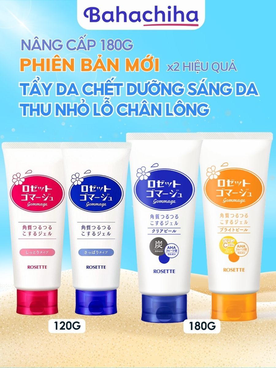 Ảnh Gel tẩy tế bào chết Rosette Gommage phiên bản mới cho mọi loại da Nhật Bản (No.1 Cosme) - Bahachiha 1
