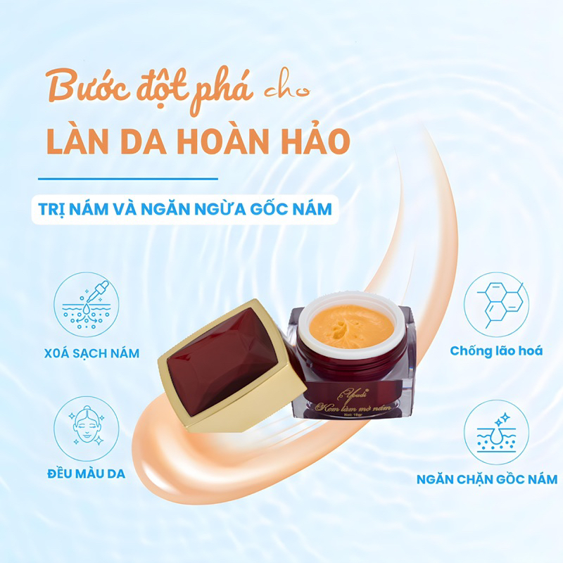Kem giảm nám tàn nhang đồi YOUDI không bong tróc da 10g