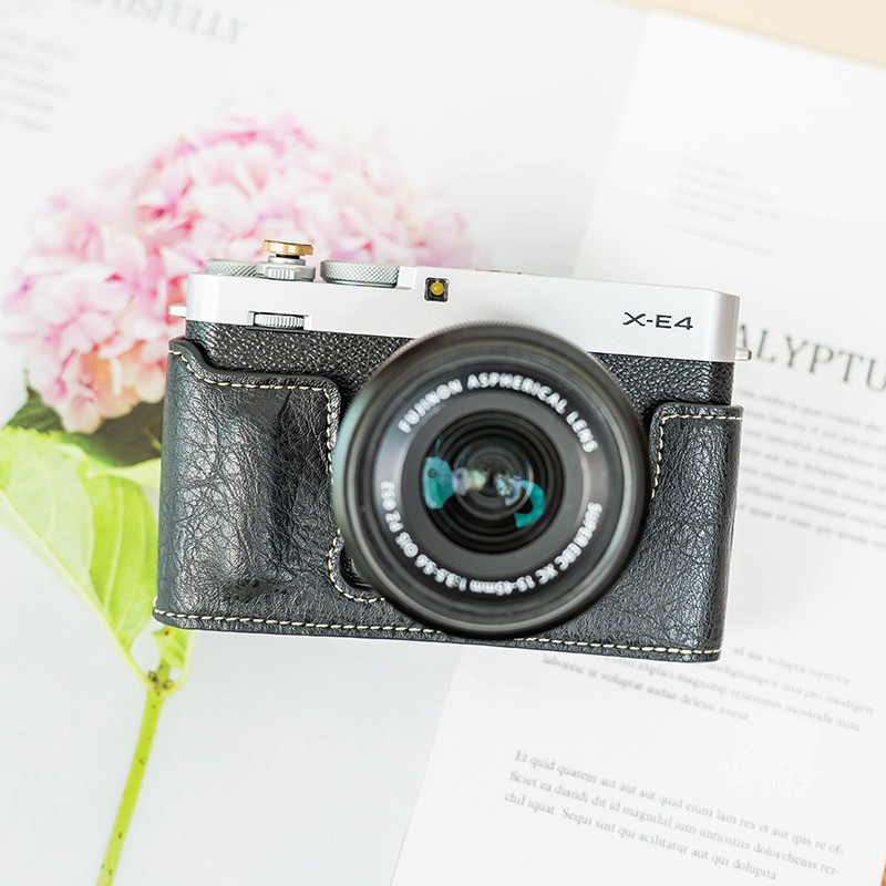 Case da cho máy ảnh Fujifilm XE4 📷- Chất liệu da bền bỉ Shopee