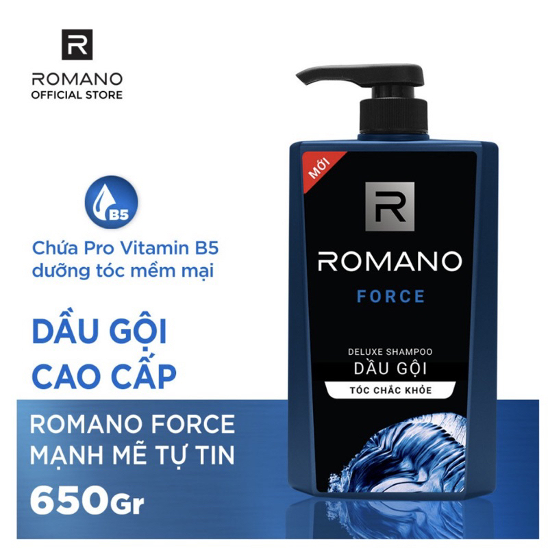 Dầu gội Romano hương nước hoa Classic/ Attitude/ Gentleman/ Force 650g