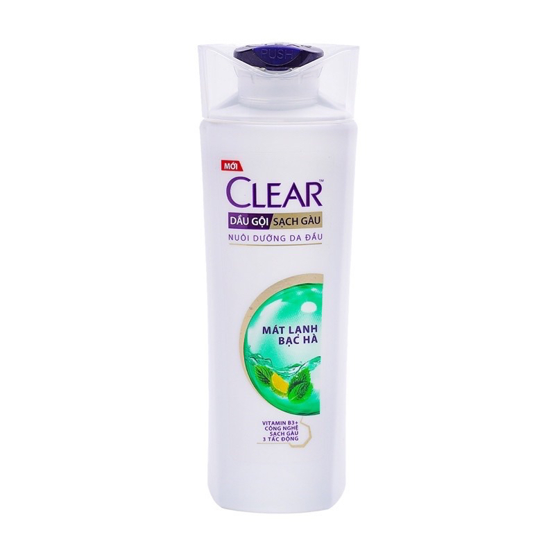Dầu gội , Dầu  gội sạch gàu clear bạc hà chai 170g - 350g
