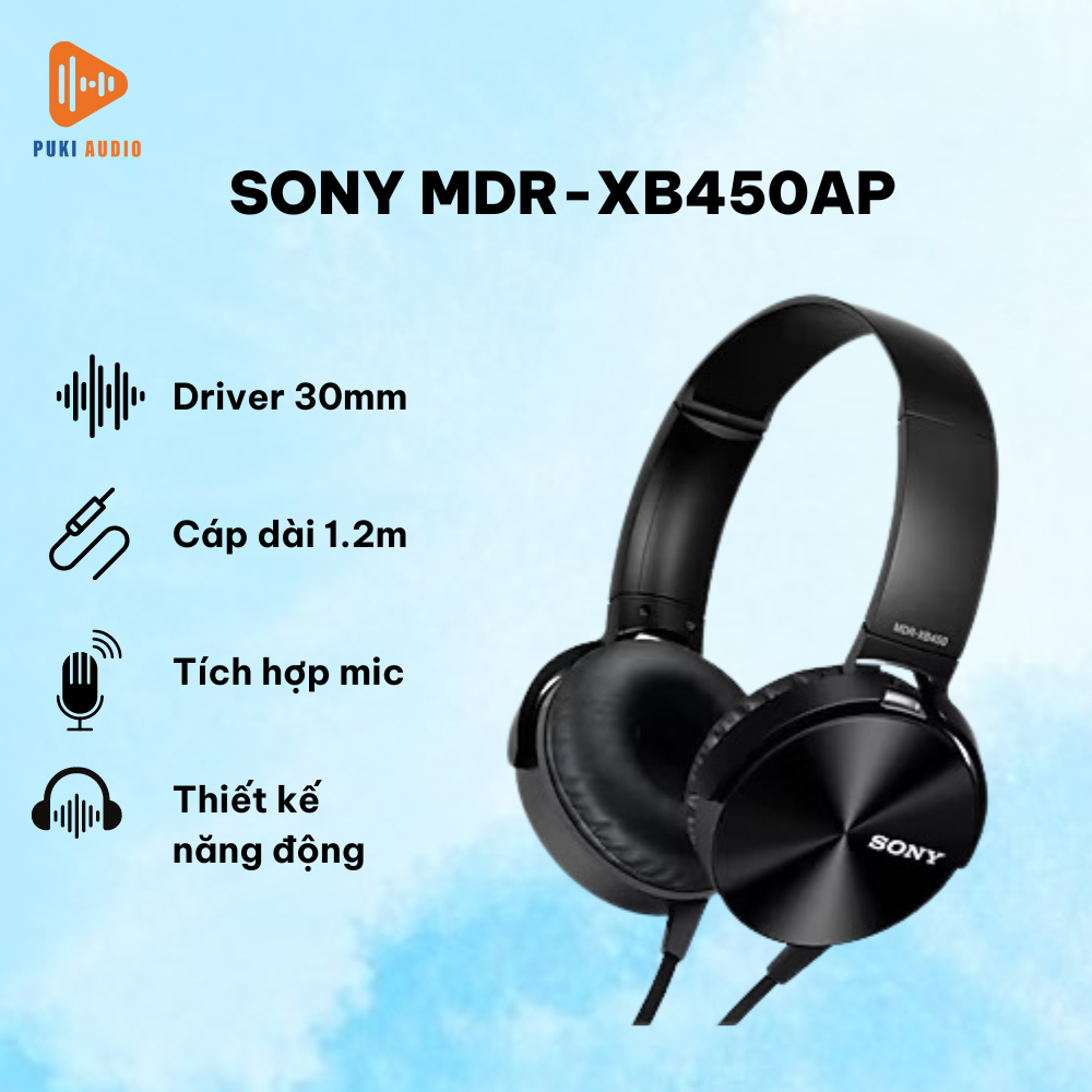 Tai nghe Sony MDR XB450AP Extra Bass | Shopee Việt Nam