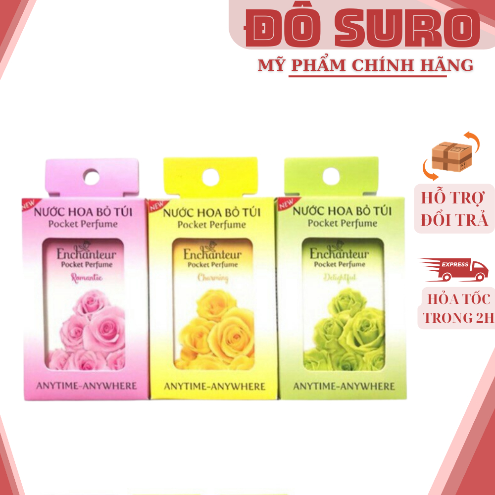 Nước hoa bỏ túi Enchanteur Charming & Delightful & Romantic 18ml/hộp