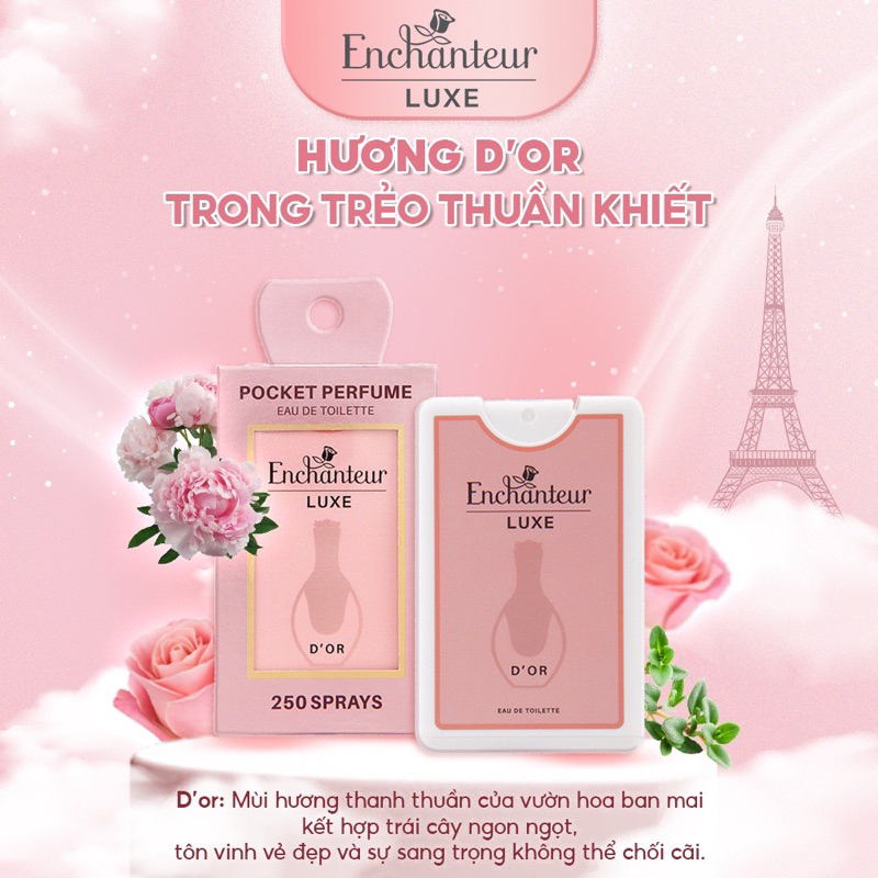 Nước hoa bỏ túi Enchanteur Charming & Delightful & Romantic 18ml/hộp