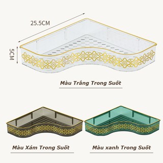 Kệ nhà tắm trong suốt không đục lỗ phòng tắm nhà vệ sinh nhà bếp kệ lưu trữ treo tường】