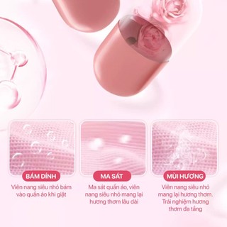 Nước giặt xả sắc hương hoa hồng lavender Top Gia túi 1L, 2in1 tạo bọt vừa phải giúp làm sạch và mềm vải dễ dàng