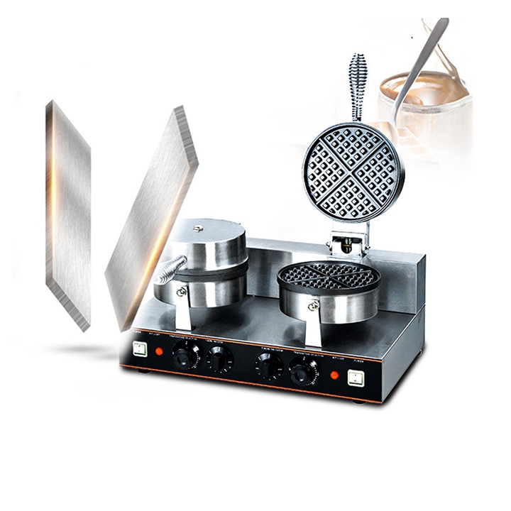 Máy làm bánh bông lan công nghiệp 2400W điều chỉnh 50 - 250 độ, làm nóng nhanh