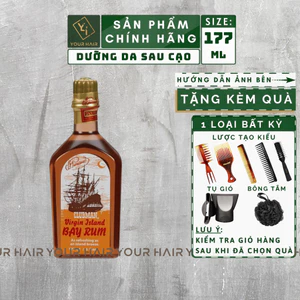 Dưỡng da sau cạo râu Clubman Pinaud Bay Rum After Shave Lotion - 177ml