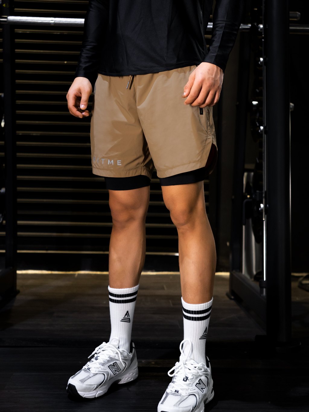 Ảnh Quần đùi thể thao nam 2 lớp Fitme tập gym chạy bộ thun co giãn thoáng khí QN2L03 2