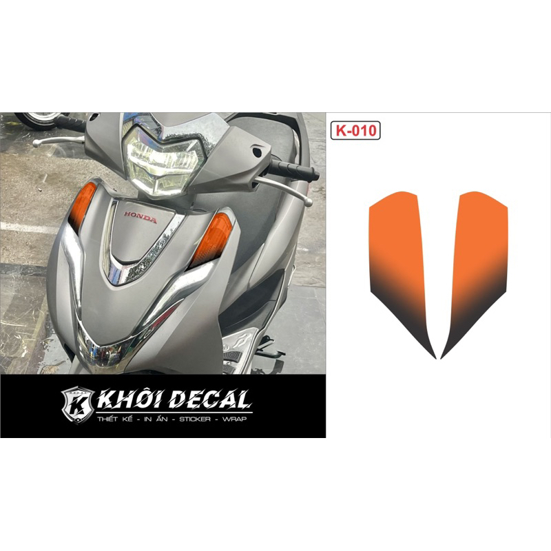 Decal dán đèn xi nhan Lead 2017-2024 (Phần trên )