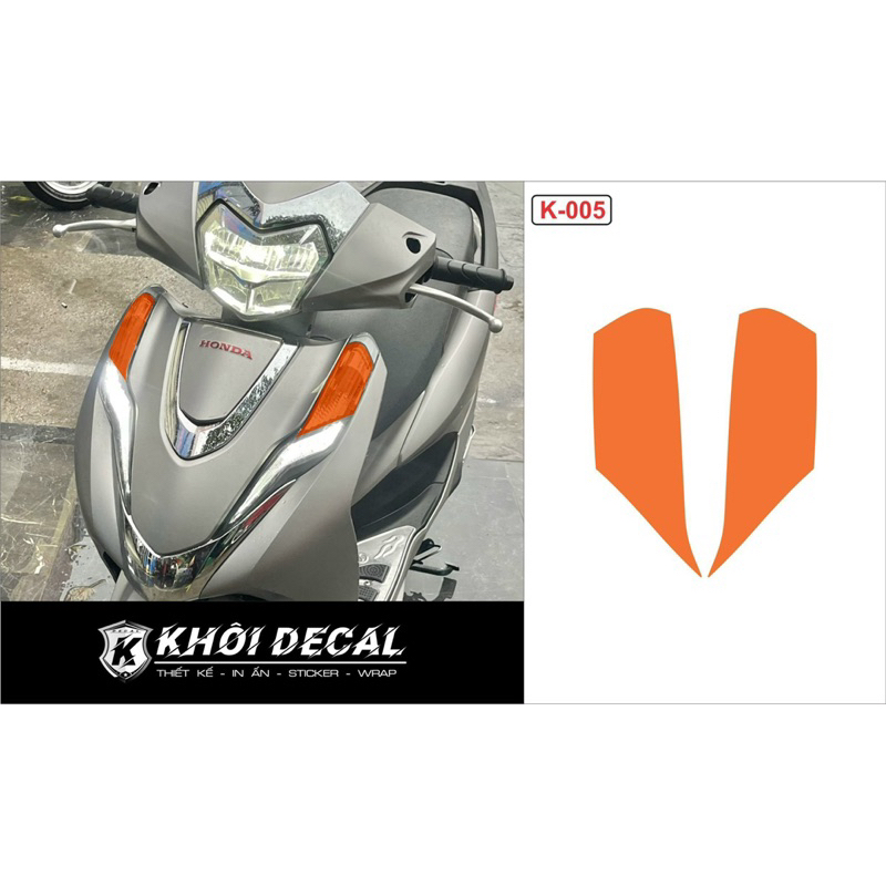 Decal dán đèn xi nhan Lead 2017-2024 (Phần trên )