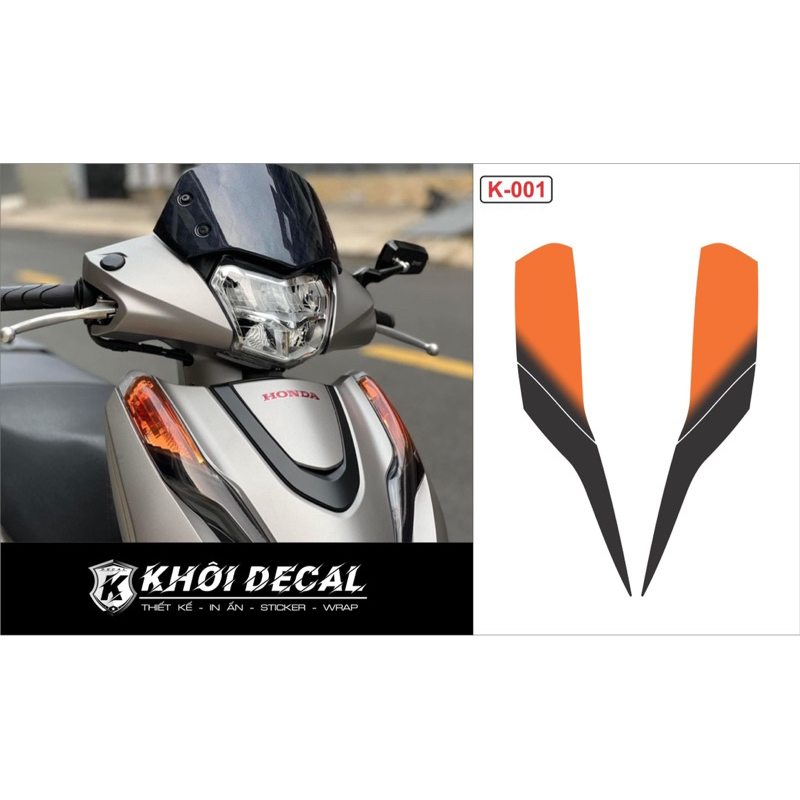 Decal dán đèn Demi Xe Lead 2017-2024