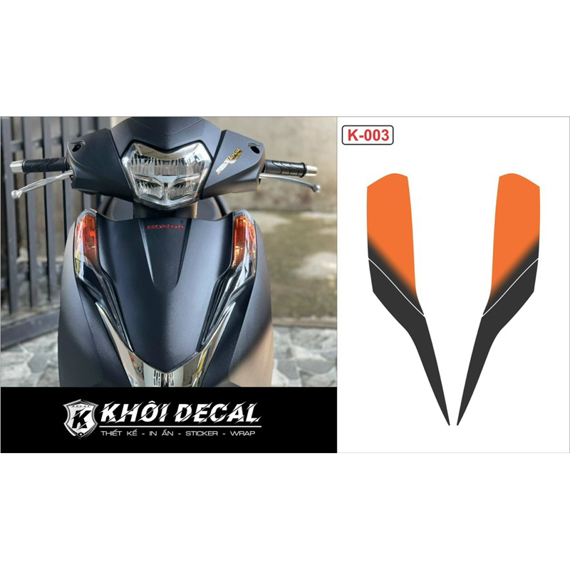 Decal dán đèn Demi Xe Lead 2017-2024