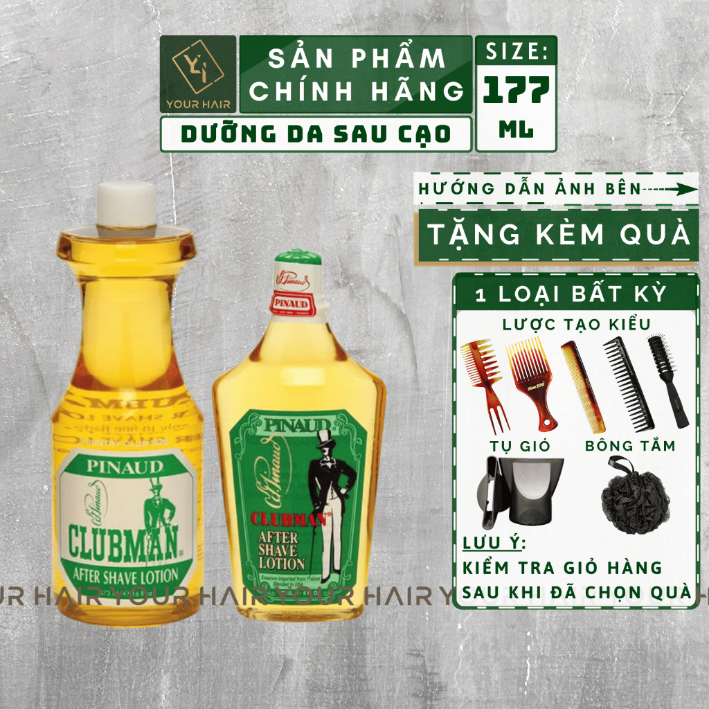 Dưỡng da sau cạo râu Clubman Pinaud Aftershave Lotion - 177ml & 473ml