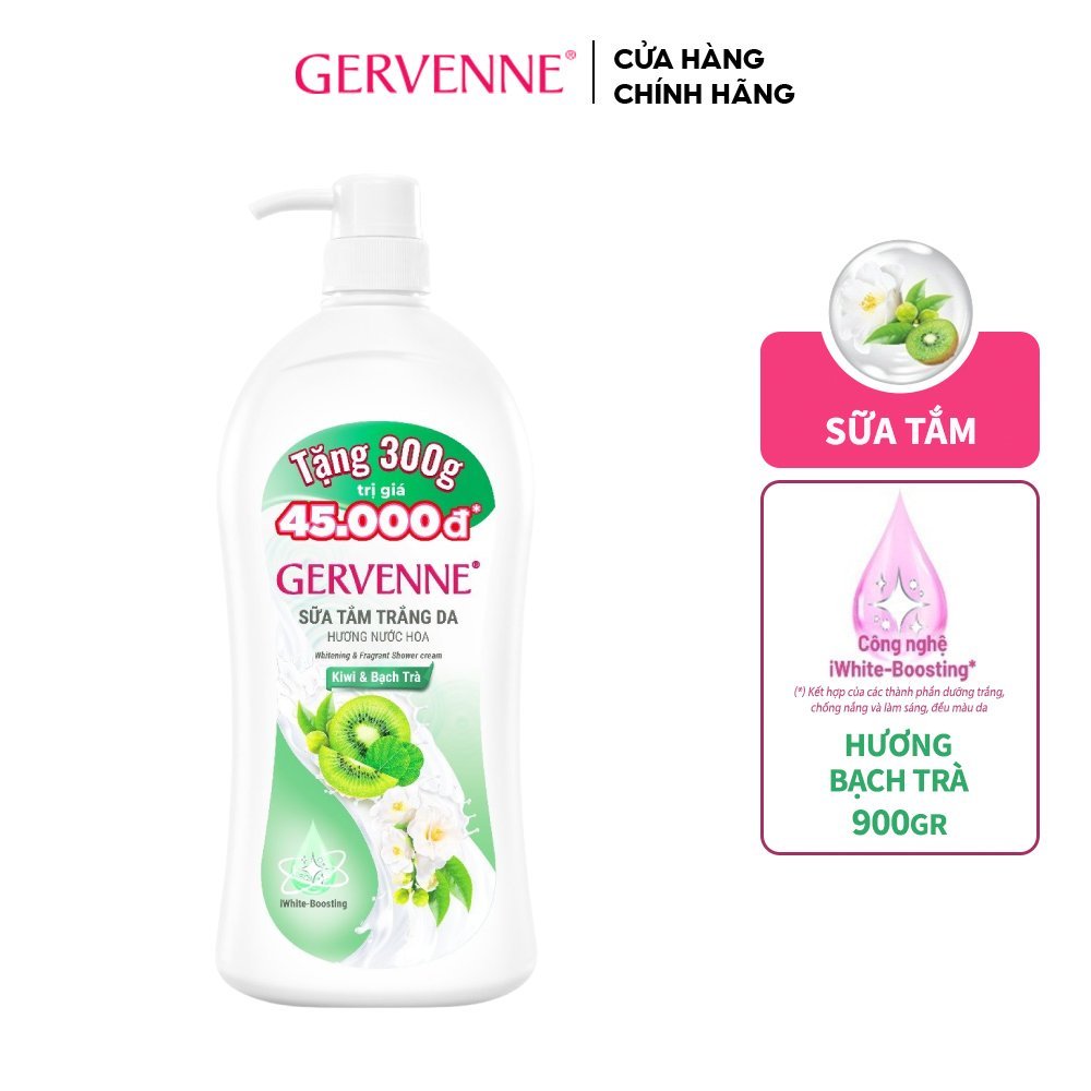 Ảnh Sữa tắm trắng da hương nước hoa Gervenne 1.2L/chai (3 mùi) 4
