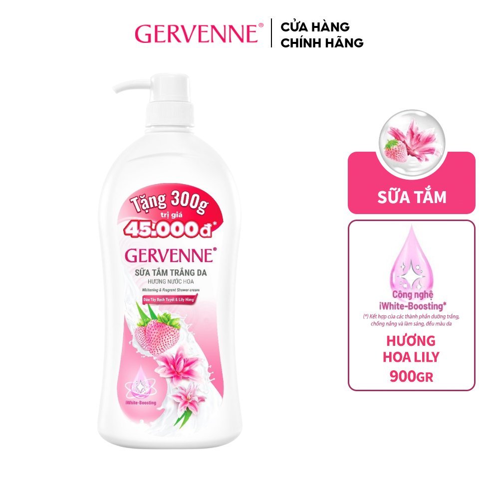 Ảnh Sữa tắm trắng da hương nước hoa Gervenne 1.2L/chai (3 mùi) 3