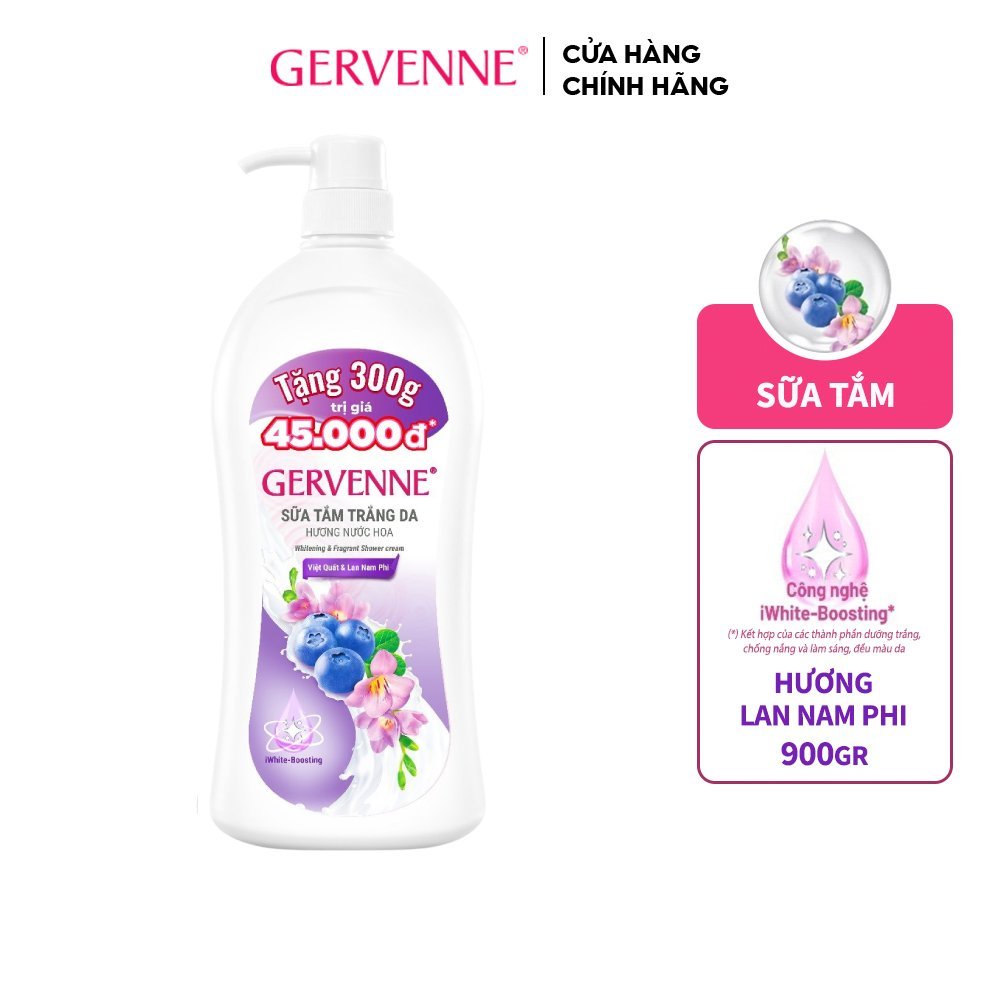 Ảnh Sữa tắm trắng da hương nước hoa Gervenne 1.2L/chai (3 mùi) 2
