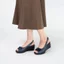 Sandal đế xuồng KOSU hoa trà cao 8cm, sandan Nhật siêu êm chống thấm nước, trơn trượt K-24313 Nhật Bản
