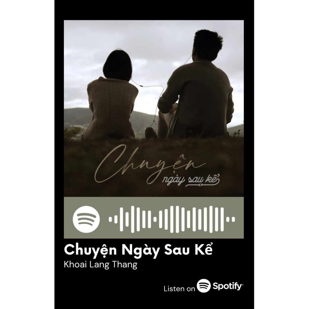 [Vui lòng đặt từ 2c]Thẻ Spotify Khoai Lang Thang (có thể quét được mã)