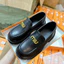 Giày lười nữ miu mũi tròn chất da mềm, loafer nữ tag đồng thời trang, giày búp bê nữ đế cao oxford 4cm êm chân