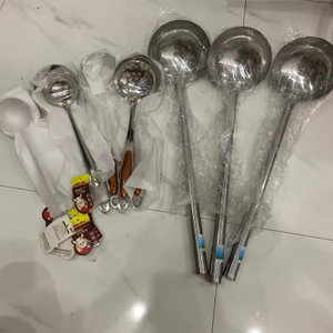 muôi múc canh , muôi phở , muôi lỗ , chất liệu inox 304 không rỉ tiện dụng gia đình