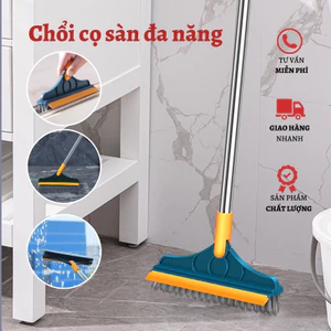 Chổi Chà Sàn Nhà Tắm Thiết Kế Đầu Gạt Nước Và Đầu Chổi Xoay 120 Độ Quét Nhà Siêu Sạch Mọi Góc ( loại 1)