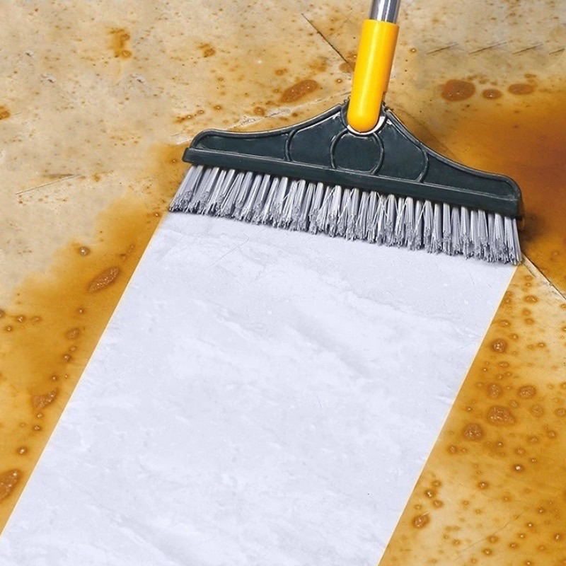 Chổi Chà Sàn Nhà Tắm Thiết Kế Đầu Gạt Nước Và Đầu Chổi Xoay 120 Độ Quét Nhà Siêu Sạch Mọi Góc ( loại 1)