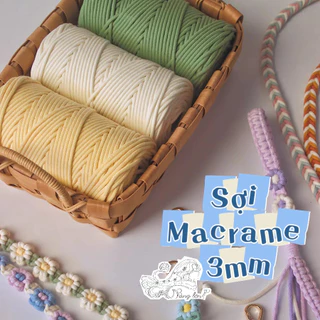 Sợi Thừng Cotton Macrame 3mm