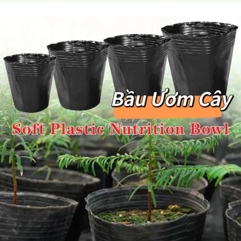 New 💯 60 Túi Bầu Ươm, Bầu ươm hạt giống cây giống tiện lợi tại nhà😍 Chất liệu loại 1 dễ sử dụng