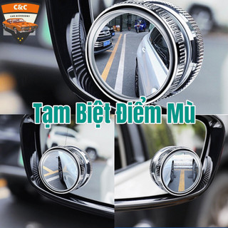Cặp gương cầu lồi ô tô rõ nét không điểm mù. Gương chiếu hậu chống 360 độ điểm mù cho xe hơi