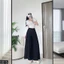Quần culottes đũi cạp cao, ống rộng A2545