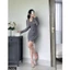 Set bộ vest áo crotop phối đầm 2 dây A2482