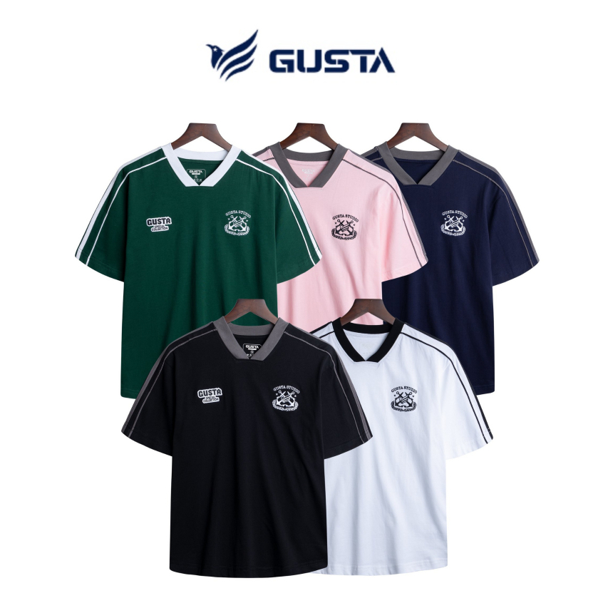 Áo jersey tee nam nữa Gusta cotton 100% phong cách trẻ trung năng động ...