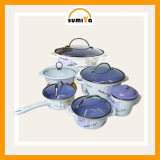 Nồi tráng men Family Cooking dễ chùi rửa, nồi nấu bếp điện từ nhập khẩu Indonesia - Sumiya