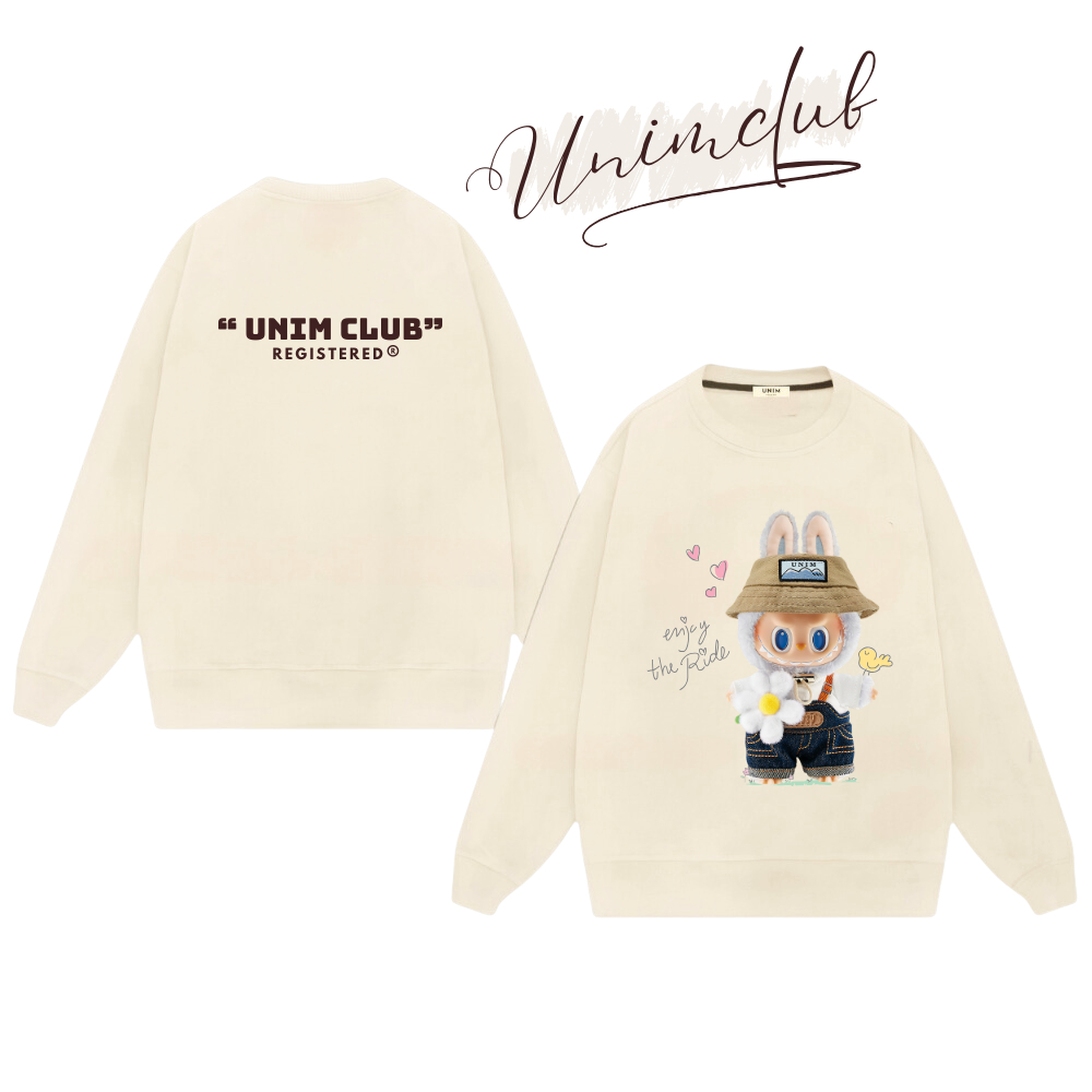 [Nỉ Chân Cua] Áo Sweater Labubu x UnimClub Form Unisex Nỉ Chân Cua Cao Cấp Premium - SWTLABU10