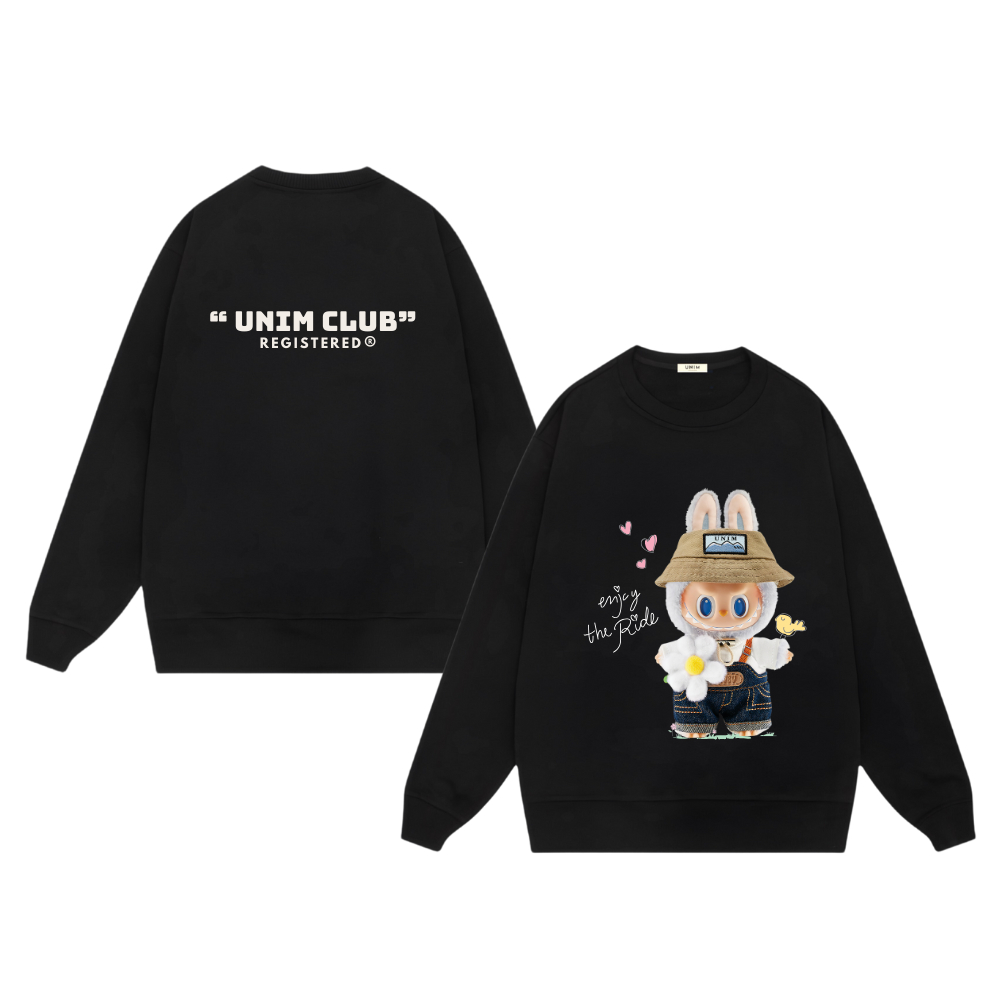 [Nỉ Chân Cua] Áo Sweater Labubu x UnimClub Form Unisex Nỉ Chân Cua Cao Cấp Premium - SWTLABU10