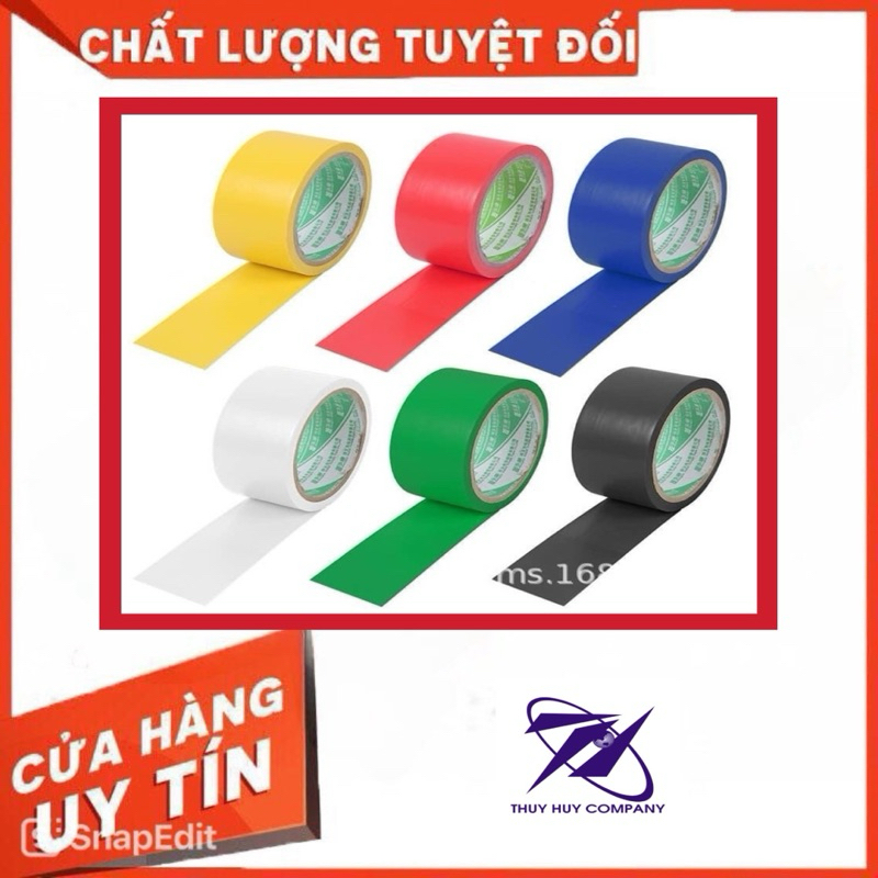 BĂNG DÍNH MÀU TRƠN, 1 CUỘN 80Y - VPP QUỐC HUY