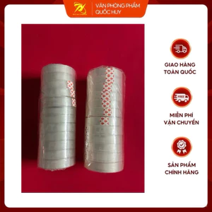 BĂNG DÍNH 1CM, 1 LỐC 12 CUỘN - VPP QUỐC HUY