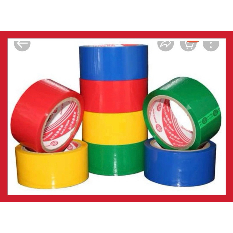 BĂNG DÍNH MÀU TRƠN, 1 CUỘN 80Y - VPP QUỐC HUY