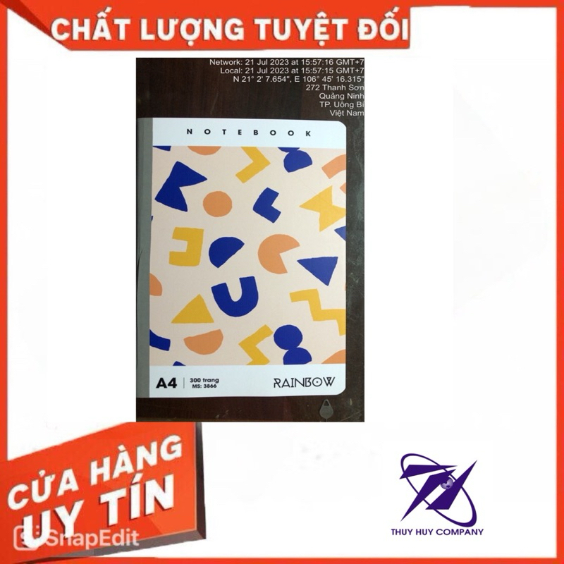 VỞ KẺ NGANG A4 300tr 3866 HT